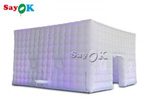 China 210D Oxford Cloth Inflatable Led Cube Tents Square 7*7*4mH on sale