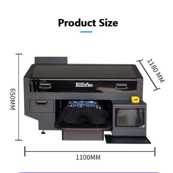 Commercial Dual Printhead DTG Printer Machine For Rapid Full Color Shirt Customization