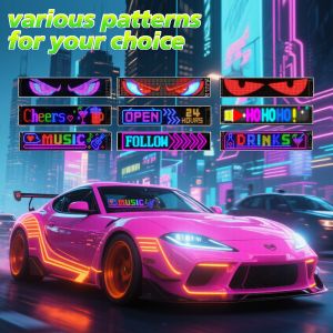 Scrolling Huge Bright Advertising LED Signs, 13.7''x3.93'' Flexible Custom USB