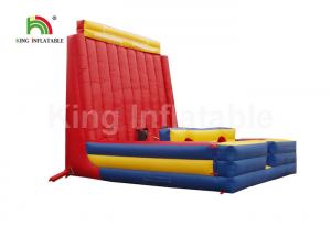 China Commercial Outdoor Inflatable Sports Games / Bouncer Rock Climbing Wall on sale