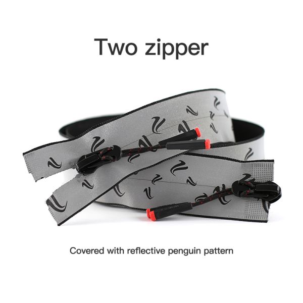 60cm Long Chain Zipper Open End Atuo Lock Customized with Logo Zip Binder for Down Jacket Reflective Zipper