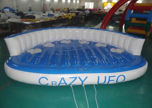 Quality Crazy 5 Passenger Sea Wave Surfing Towable Sofa UFO Boat For Lake Game for sale