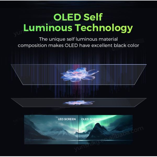 55 Inch LG Transparent Display Self-luminous Automatic Door Video Wall Advertising Display