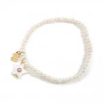 Star Handmade Beaded Bracelets for Lady / White Wedding Jewellery