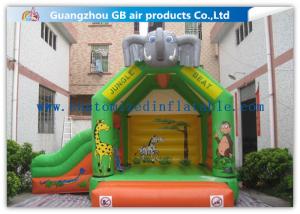 Wholesale Elephant Animal Shape Inflatable Bouncy Castle With Slide For Children Games from china suppliers