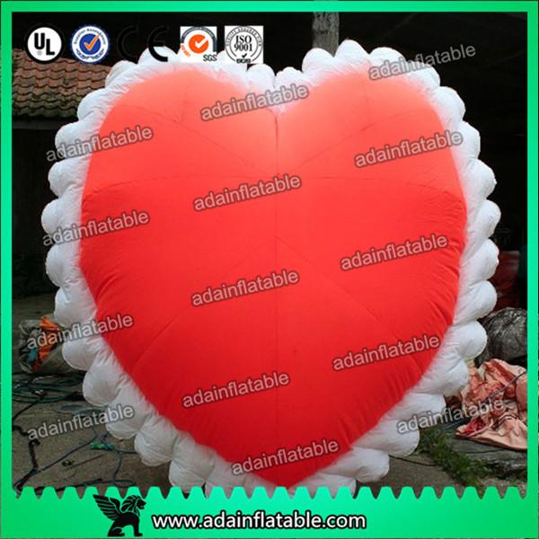 Quality Huge 2m Inflatable Heart Balloon Custom Inflatable Products For Holiday Decorations for sale