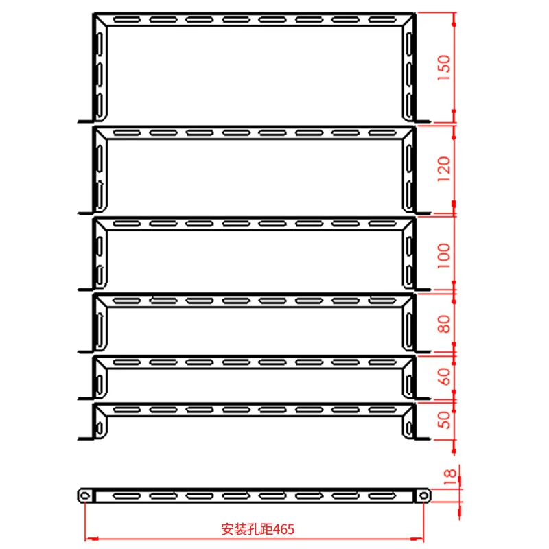 19-Inch U- and L-Shaped Tie Rod Fiber Optic Cable Rack for Efficient Cable Management in Telecom Cabinets