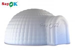 Wholesale Tent Inflatable 5m White Inflatable Igloo Dome Tent  With Led Light For Wedding Event from china suppliers