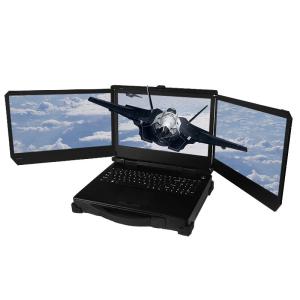 Wholesale 17.3 inch Triple screen military rugged laptop computer core i7 12700T with Nvidia T1000 video card workstation from china suppliers