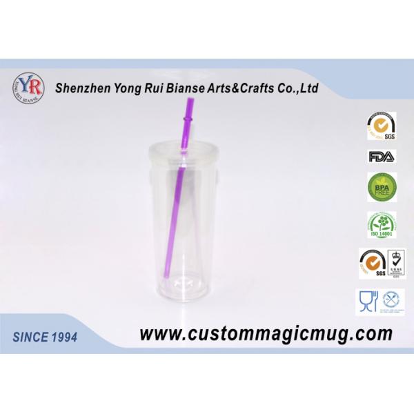 Single Wall Stadium Cup Plastic Straw Cup ODM Personalized Design
