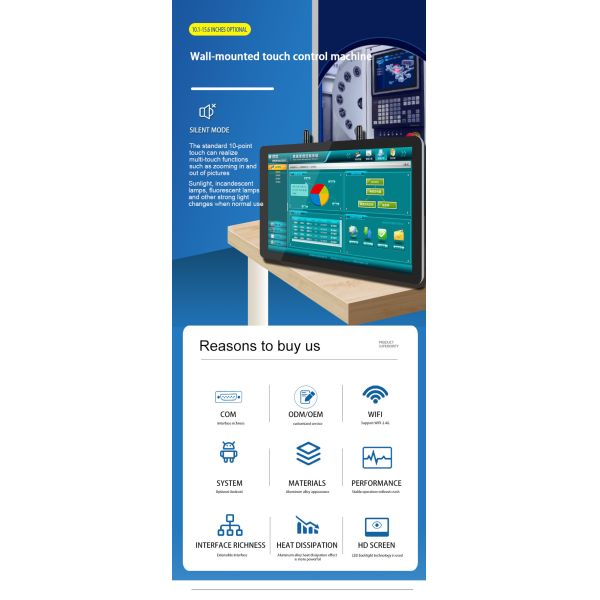 Embedded Pc Panel Win Linux Os All in One Ip65 Flat Android Touch Panel Pc With Front Camera Android Touch Screen Pc