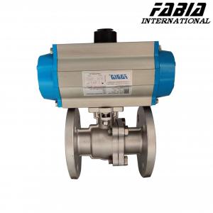 Wholesale FABIA Easy-To-Maintain Pneumatic Two-Piece Flanged Ball Valve from china suppliers