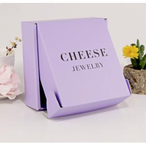 Wholesale Lavender Corrugated Jewelry Boxes Jewelry Presentation Waterproof Shipping Boxes Recyclable from china suppliers