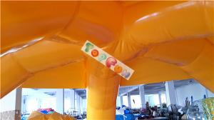 Wholesale PVC Hot Air Sealed Inflatable Spider Tent / Airtight Frame Posts Yellow Event Tent from china suppliers