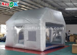 China Silver Inflatable Paint Booth With Filter System / Inflatable Bubble Tent on sale