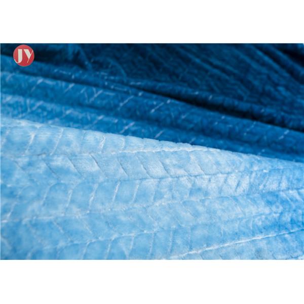 Blue Gradient Pattern Microplush Flannel Fleece Blanket Multi Function Machine Wash Cold Fuzzy