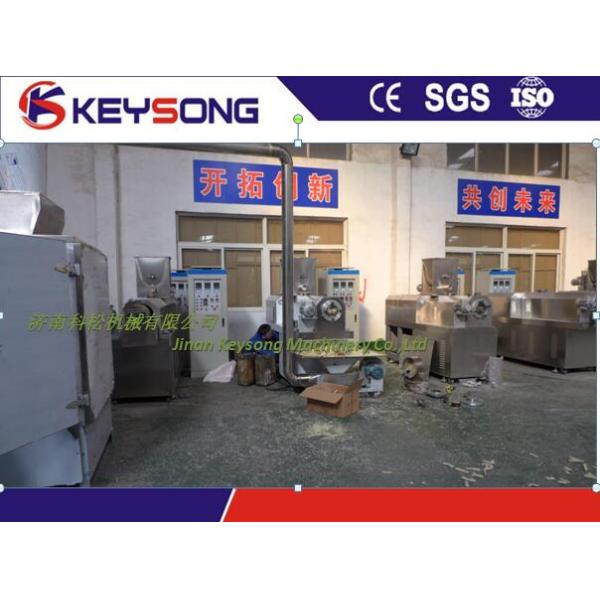 Two Screw Bread Crumb Making Machine , Full Automatic Twin Screw Extruder Machine