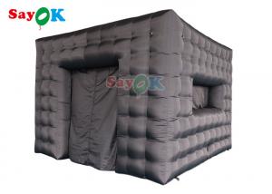China Commercial Inflatable Air Tent Rental Structure Exhibition Black Color on sale