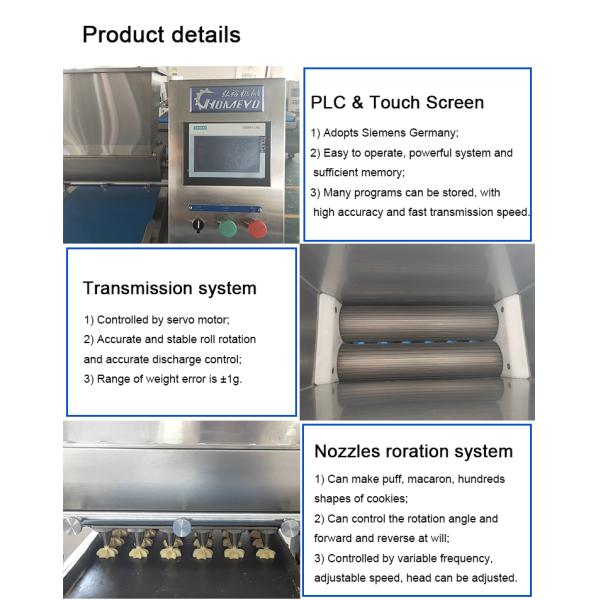 Energy Saving Mono Formatic Cookie Depositor Baking Equipment