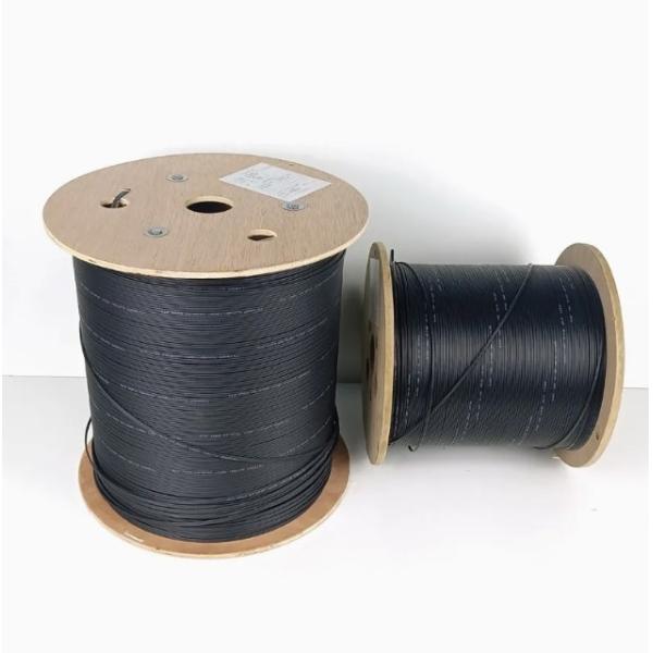 Bow Shape Self Supporting FTTH Drop Cable 4 Corers for Telephone Communication