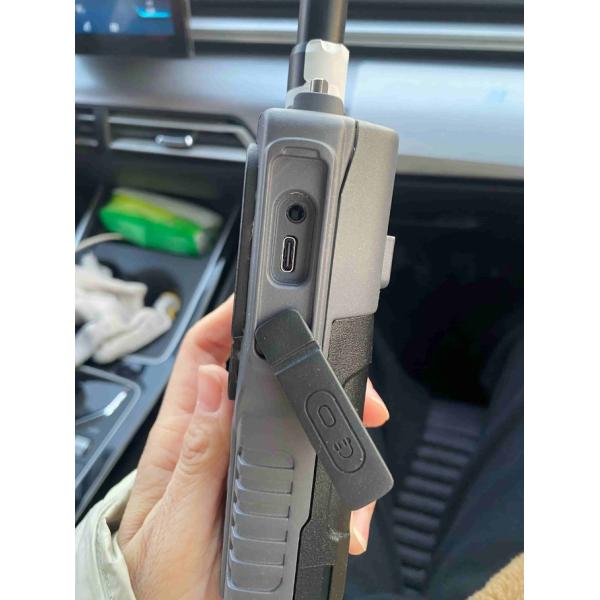 Advanced Portable Drone Detection and Wristband Information Receiving Terminal with Spectrum Sensing Technology