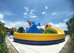 Customized Inflatable Water Parks , Giant Shark Inflatable Swimming Pool With