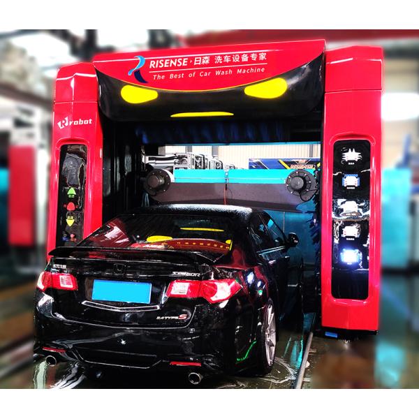 Risense Professional Manufacturer Full Automatic Rollover Car Wash Machine Systems with air Dryer and Wheel Brushes