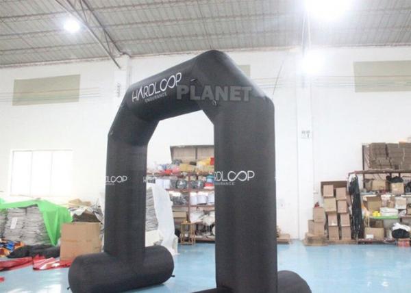 Oxford Mini Advertising Cartoon Inflatable Entrance Arch Outdoor Black