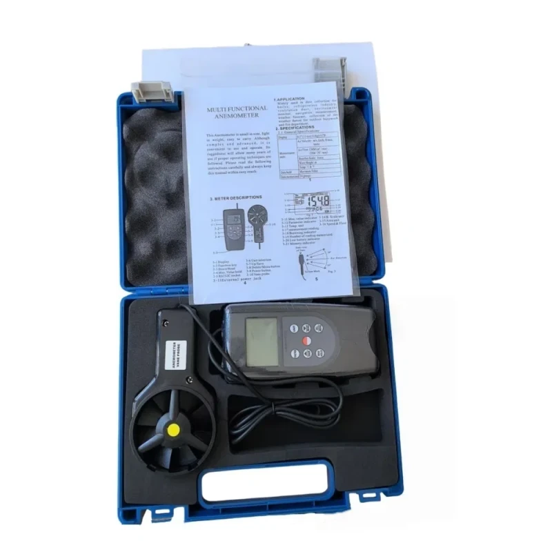 AM-1236V Multi Function Digital Anemometer RS-232 Data Output for Air Flow Measuring