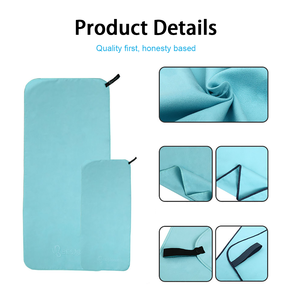 Custom Logo Design Printing Multi-color Microfiber Towel With Elastic Band Sport Microfiber Gym Towels