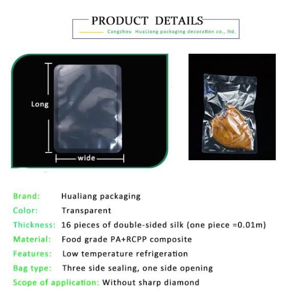 Printing Company Retort Packaging For Ready To Eat Meat With Window