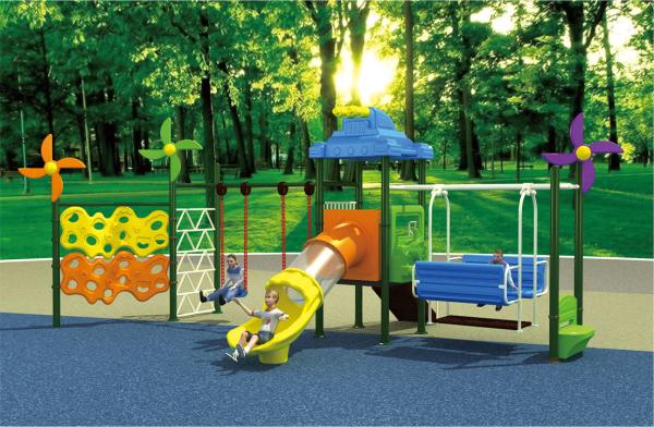 newly design outdoor slide playground plastic playsets for daycare