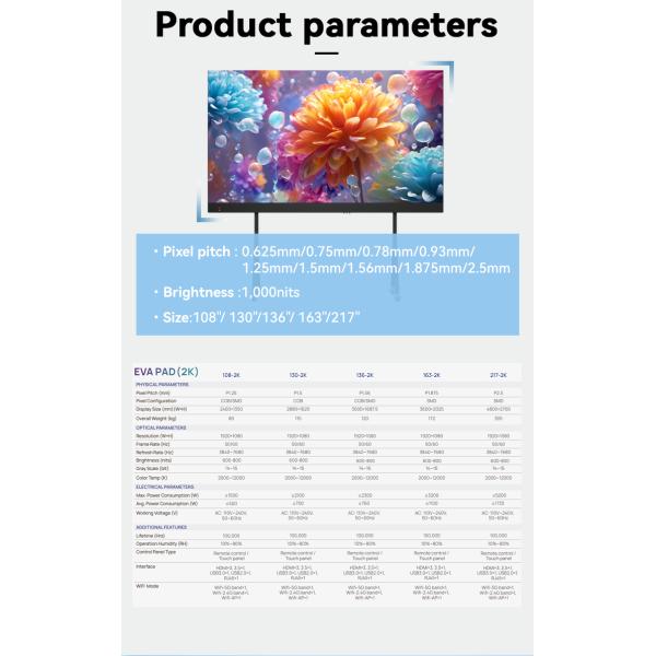 LED Display Panel Billboard Indoor Advertising Screen TV Wall High Resolution