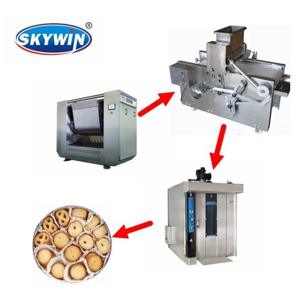 Tray Type Soft Biscuit Biscuit Rotary Moulder Machine With Rotary Oven