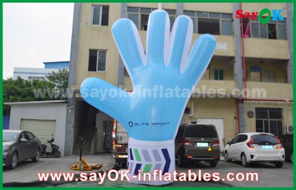 Giant Oxford Custom Inflatable Products , 2m tall Inflatable Blue Hand Model for Events