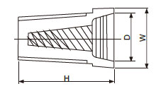 Insulated Quick Disconnect Terminals Screw Terminal Twist Nut Cover Set