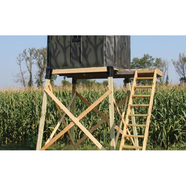 Elevator 4x4 Deer Blind Tree Stand Bracket Outdoor Angle Bracket for Platform Pergolas Observation Deck Swing Frame