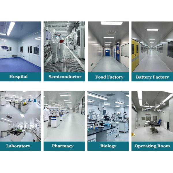 HUAAO Modern Medical Modular Cleanroom Wall Panel ISO Certified Fireproof Eco-Friendly Customizable Workshop Hospital Operating