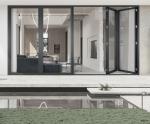 Corrosion Resistant Aluminum Folding Door Thermal Break Slimline Aluminium