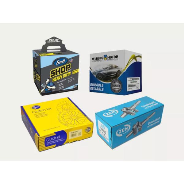 Compostable Auto Parts Packaging Box Rigid Environmentally Friendly Box ODM