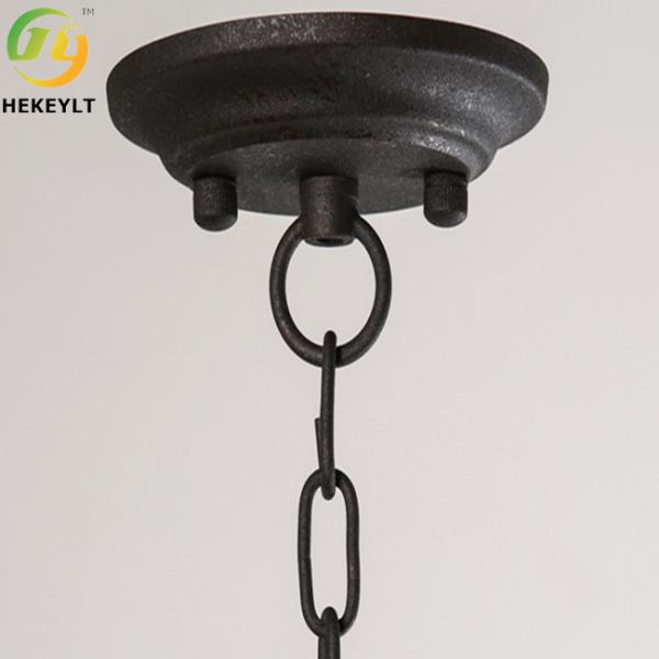E26 Bulb Base Metal And Glass Nordic Style Clear Pendant Light