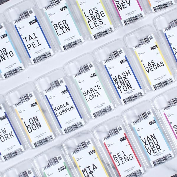 Gel Boarding Pass Phone Cases Light Weight Camera Protection