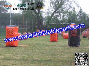 Wholesale Red Sport  Inflatable Paintball Bunker  , Customized  Inflatable Paintball Field from china suppliers