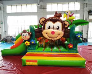 Wholesale Monkey Inflatable Bouncer Slide Commercial Bounce House Combo from china suppliers