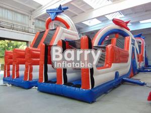 Wholesale Adults Giant Inflatable Blow Up Obstacle Course Games 30 X 8 X 7m 0.9mm PVC from china suppliers