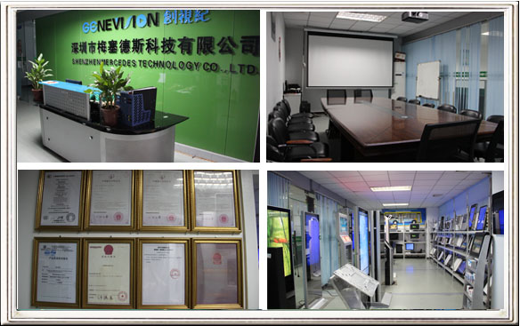 TFT Split Screen 3G Kiosk Digital Signage 15inch , 8ms Responsive Time