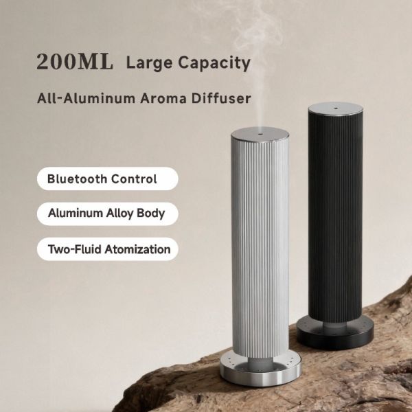 Automatic Lift Mechanism Aroma Diffuser Machine 200ml With 7 Color Warm Light