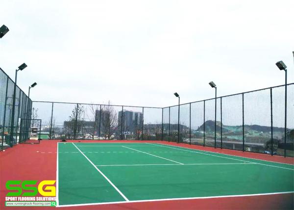 Quality Durable 8mm Cusion Sport Court Surface PU Painting Corrosion Resistant Surfacing for sale