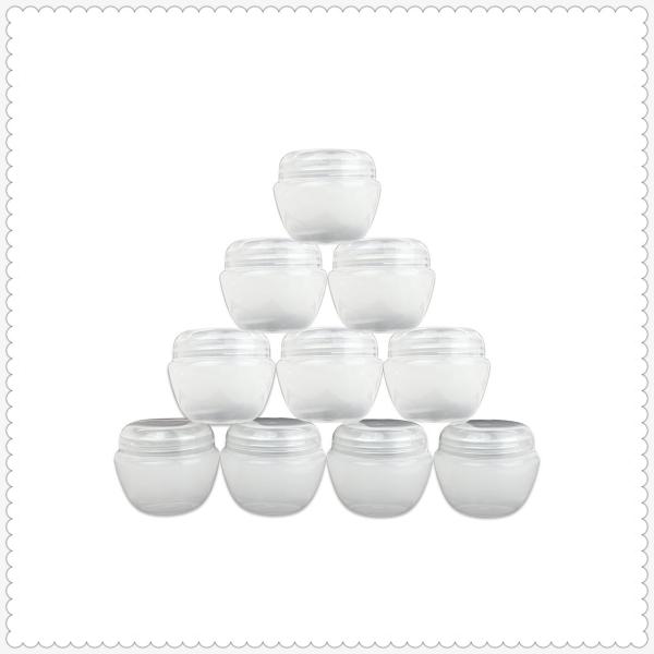 Compact White Empty Makeup Containers Airless Cream Jar Corrosion Resistant