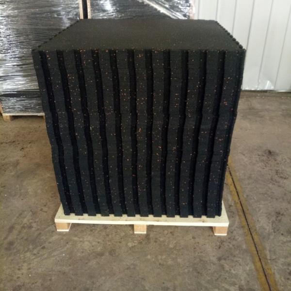 Portable Interlocking Rubber Floor Tiles 1000X1000X15mm Interlocking Exercise Floor Tiles Black